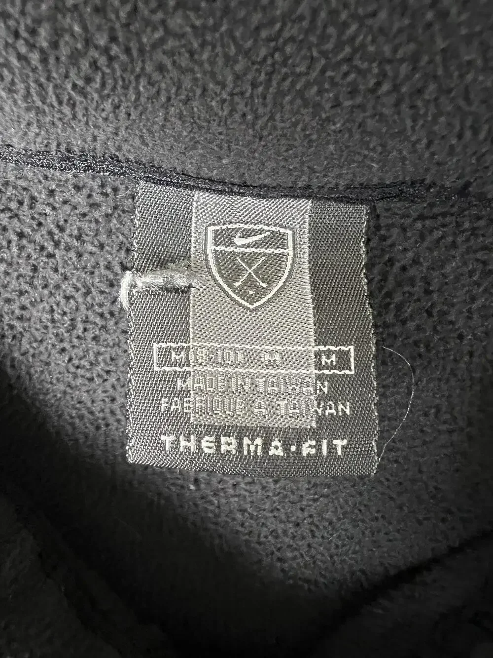 Nike Golf Therma-FIT Fleece Jacket Mens Medium Black Full Zip Collared Layer